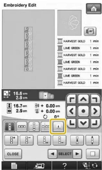 Embroidery Edit HARVEST GOLD 1 min LIME GREEN 1 min HARVEST GOLD 1 min LIME GREEN 1 min HARVEST GOLD 1 min LIME GREEN 1 min HARVEST GOLD 1 min 16.6 cm 2.9 cm 16.7 cm # + 0.00 cm 2.9 cm # + 0.00 cm 0° CLOSE SELECT