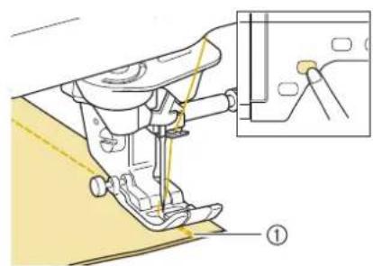 BABY LOCK Ellisimo Gold 2 BLSOG2 - Press the "Reverse/Reinforcement Stitching" button. - 1
