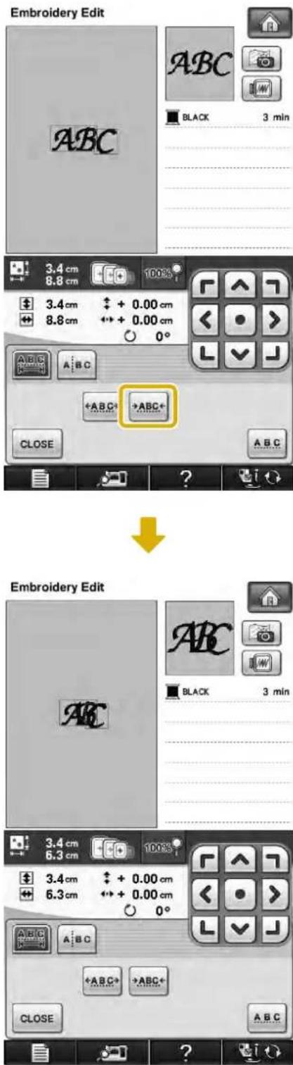 Embroidery Edit ABC BLACK 3 min 3.4 cm 8.8 cm 100% 3.4 cm + 0.00 cm 8.8 cm + 0.00 cm 0° ABC A B C +ABC CLOSE ABC Embroidery Edit ABC BLACK 3 min 3.4 cm 6.3 cm 100% 3.4 cm + 0.00 cm 6.3 cm + 0.00 cm 0° ABC +ABC CLOSE ABC