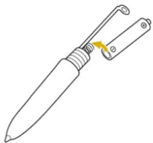 BABY LOCK Ellisimo Gold 2 BLSOG2 - Install a new AAA alkaline battery (LR03) in the tablet pen with the positive end (+) pointing up. - 1
