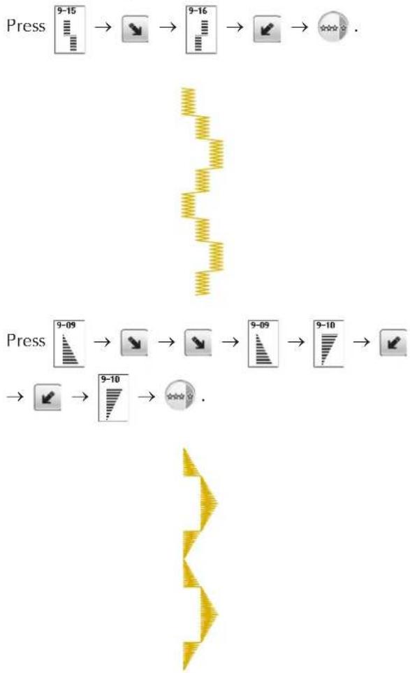 BABY LOCK Ellisimo Gold 2 BLSOG2 - Making Step Stitch Patterns (for 7mm Satin Stitch Patterns Only) - 11