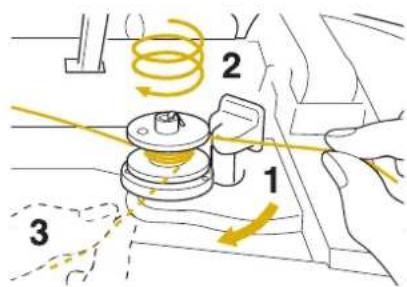 Technical diagram showing mechanical assembly with labeled components and directional arrows indicating motion or force