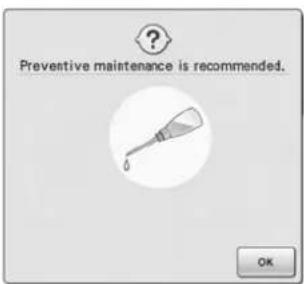 Preventive maintenance is recommended. OK