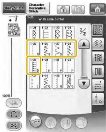 Utility Stitch Character Decorative Stitch 1-25 With side cutter 1-21 1-22 1-23 1-24 S S S S S 1-25 1-26 1-27 1-28 S S S S S 1-29 1-30 1-31 1-32 S P P P 1-33 1-34 1-35 1-36 Q Q Q 100%