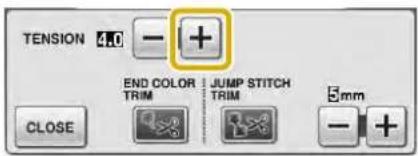 TENSION 4.0 - + END COLOR TRIM JUMP STITCH TRIM CLOSE 3mm - +