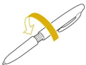 BABY LOCK Ellisimo Gold 2 BLSOG2 - Screw the upper barrel to the tablet pen. - 1