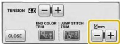 TENSION 4.0 END COLOR TRIM JUMP STITCH TRIM CLOSE 3mm - +