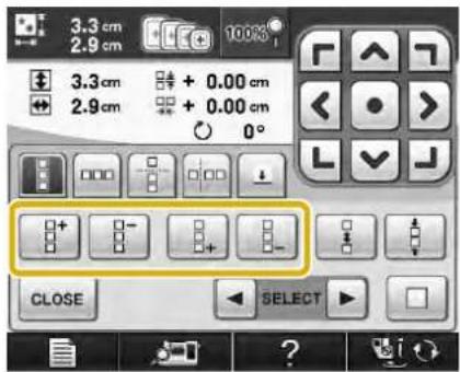 3.3 cm 2.9 cm 3.3 cm + 0.00 cm 2.9 cm + 0.00 cm 0° CLOSE SELECT