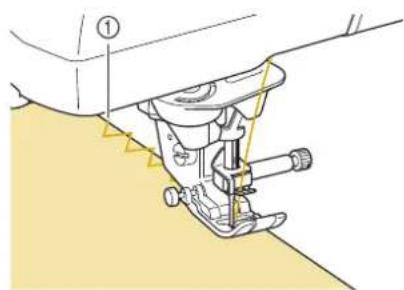 BABY LOCK Ellisimo Gold 2 BLSOG2 - ■Overcasting (Using a Zigzag Stitch) - 1