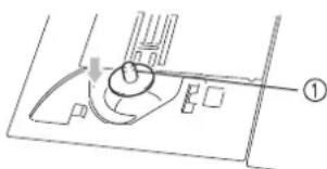 BABY LOCK Ellisimo Gold 2 BLSOG2 - Set the bobbin center pin. - 1