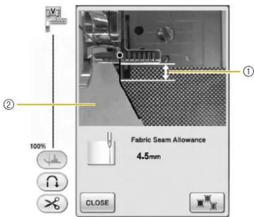 Fabric Seam Allowance 4.5mm 100% CLOSE