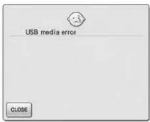 USB media error CLOSE