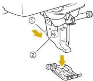 Diagram showing mechanical assembly with numbered components and directional arrows indicating motion or movement