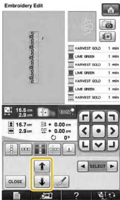 Embroidery Edit HARVEST GOLD 1 min LIME GREEN 1 min HARVEST GOLD 1 min LIME GREEN 1 min HARVEST GOLD 1 min LIME GREEN 1 min HARVEST GOLD 1 min 16.6 cm 2.9 cm 100% 16.7 cm + 0.00 cm 2.9 cm + 0.00 cm 0° CLOSE SELECT