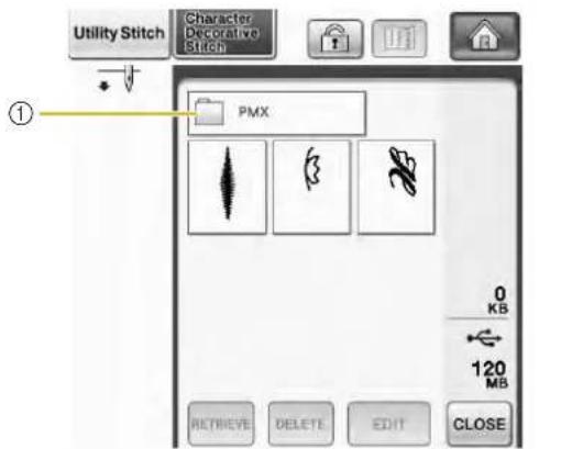 Utility Stitch Character Decorative Stitch ① PMX 0 KB 120 MB RETRIEVE DELETE EDIT CLOSE