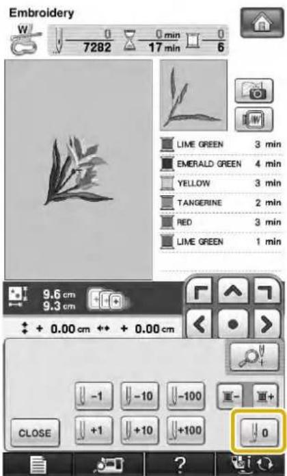 Embroidery W 0 0 min 0 7282 17 min 6 LIME GREEN 3 min EMERALD GREEN 4 min YELLOW 3 min TANGERINE 2 min RED 3 min LIME GREEN 1 min 9.6 cm 9.3 cm + 0.00 cm + + 0.00 cm -1 -10 -100 CLOSE +1 +10 +100 0