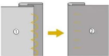 BABY LOCK Ellisimo Gold 2 BLSOG2 - ■If the Needle Catches Too Much of the Hem Fold - 3