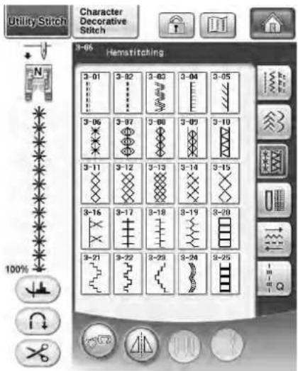Utility Stitch Character Decorative Stitch 3-06 Hemstitching 3-01 3-02 3-03 3-04 3-05 3-06 3-07 3-08 3-09 3-10 3-11 3-12 3-13 3-14 3-15 3-16 3-17 3-18 3-19 3-20 3-21 3-22 3-23 3-24 3-25 100%