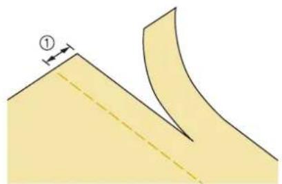 BABY LOCK Ellisimo Gold 2 BLSOG2 - ■When Sewing Straight Stitches While Using the Side Cutter - 1