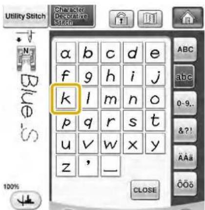 Utility Stitch Character Decorative Stitch α b c d e f g h i j k l m n o p q r s t u v w x y z ' _ 100% CLOSE ABC abc 0-9.. &?! AAa Oo