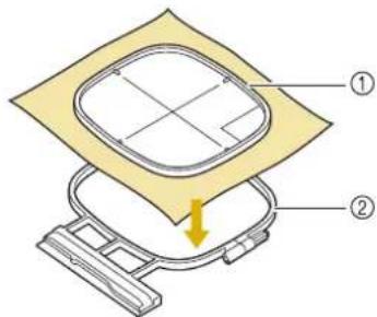 Diagram showing a device with labeled components, including a square panel and a directional arrow indicating movement or force.