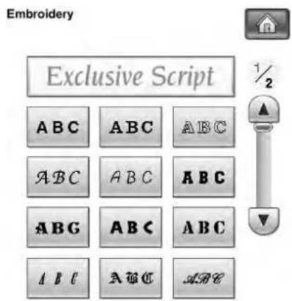 BABY LOCK Ellisimo Gold 2 BLSOG2 - Selecting Alphabet Character Patterns - 4
