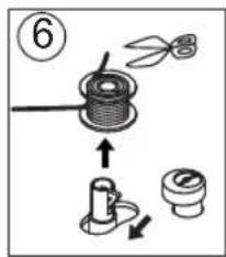 Diagram showing a mechanical assembly with labeled parts and directional arrows indicating motion or assembly steps.