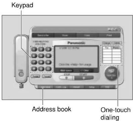 Keypad HISHERA NO. 10.278 Panasonic 10.278 Address book One-touch dialing