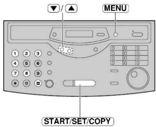 MENU START/SET/COPY