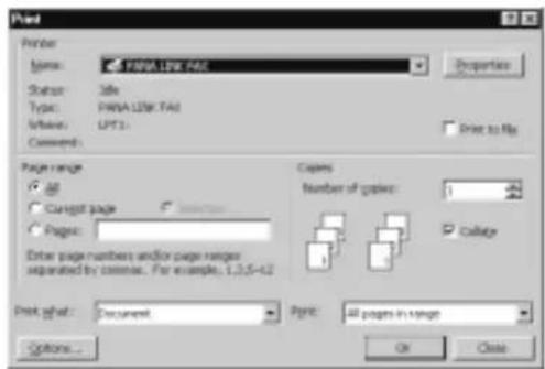 PANASONIC KX-FLM600 - Envío de un documento creado con una aplicación como mensaje de fax - 1