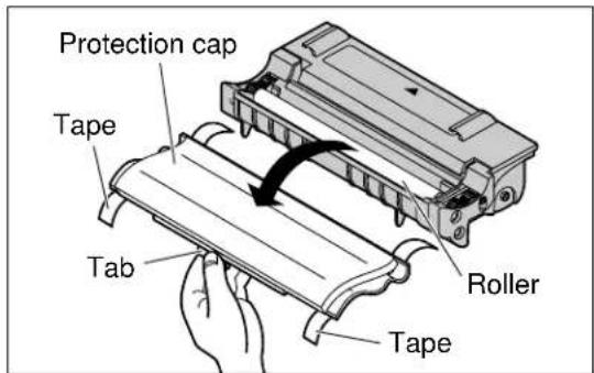 Protection cap Tape Tab Roller Tape