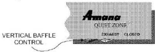 Amono QUIET ZONE EXHAUST CLOSED VERTICAL BAFFLE CONTROL