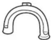 ELECTROLUX EWF10932S - - Plastic hose guide - 1