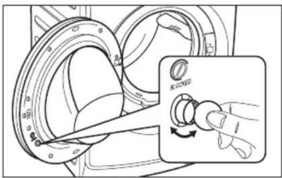 ELECTROLUX EWF10932S - ปุ่มป้องกันการปิดประตูเพื่อความ ปลอดภัย - 1