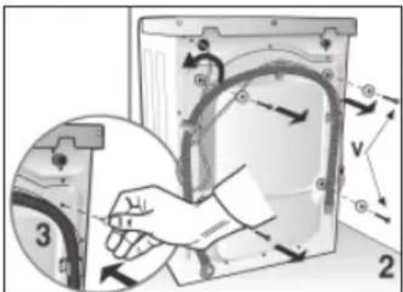 Diagram illustrating a hand operating a device with labeled parts and directional arrows indicating motion or movement.