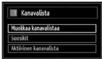 Kanavalista Muokkaa kanavalistaa Suosikit Aktiivinen kanavalista