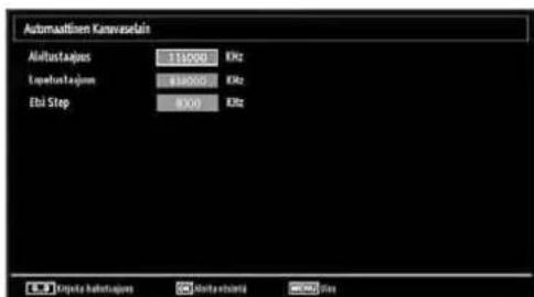 Automattinen Kanawaslain Alstustaugus 110000 KHz Laputustaugum 910000 KHz Ebi Step 8X00 KHz