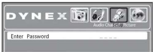 DYNEX Audio Cha Setup Picture Enter Password
