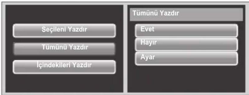 Seçileni Yazdir Tümünü Yazdir İçindekileri Yazdir Tümünü Yazdir Evet Hayır Ayar
