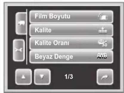Film Boyutu Kalite Kalite Orani 30 Beyaz Denge AWB 1/3