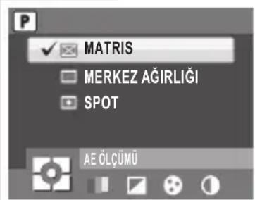 P ✓ MATRIS MERKEZ AĞIRLIĞI SPOT AE ÖLÇÜMÜ