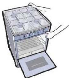 FRIGIDAIRE FKGF24MEI - Colocación de la cocina - 1