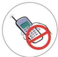 Image showing a mobile phone with a 'No' symbol crossed out, indicating no non-allowed use or prohibition.
