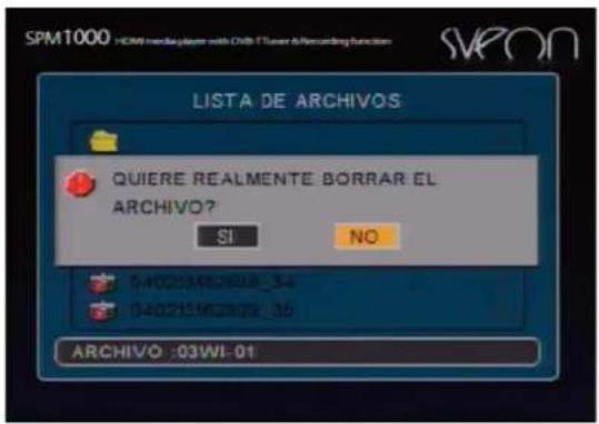 SPM1000 HOMI needle player with OMB Tener & Recording function LISTA DE ARCHIVOS QUIERE REALMENTE BORRAR EL ARCHIVO? SI NO 040215162802_34 040215162802_36 ARCHIVO :03WI-01