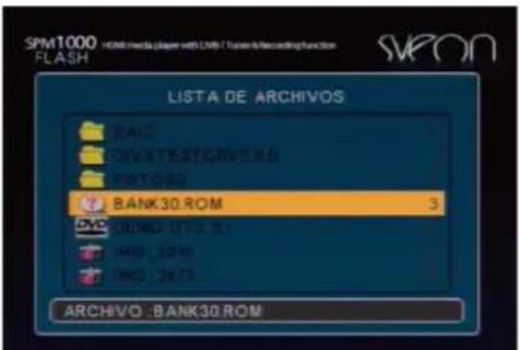 SPM1000 FLASH LISTA DE ARCHIVOS BANK30.ROM 3 INFO 2673 INFO 2674 INFO 2675 ARCHIVO : BANK30.ROM
