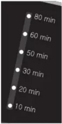80 min 60 min 50 min 30 min 20 min 10 min