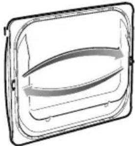 Mabe SMV719SXPBB - REVERSE THE PLATE AND THE LOCK PLATE OF THE DOOR PANEL - 1