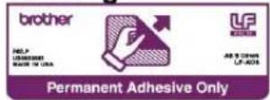 BROTHER LX-570 - LF-AO5: Permanent Adhesive Backing - 1
