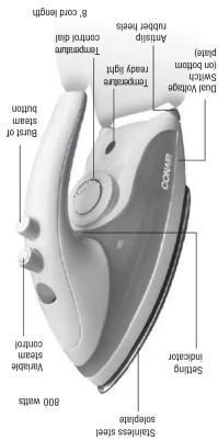 CO2 Temperature control dial Airflow rubber hicks Tempensate ready light Dial voltage SW/Hz (on threshold) setting inductor 800 watts Stainless steel solvent control Stainless steel control Bunt of steam bent blom