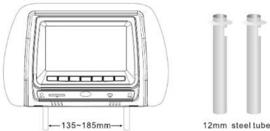 135~185mm 12mm steel tube